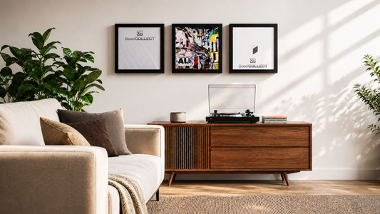 Vinyl an die Wand: Regal, Rahmen oder Halterung – billige Plastikwinkel oder Premiumlösung? Ein Vergleich