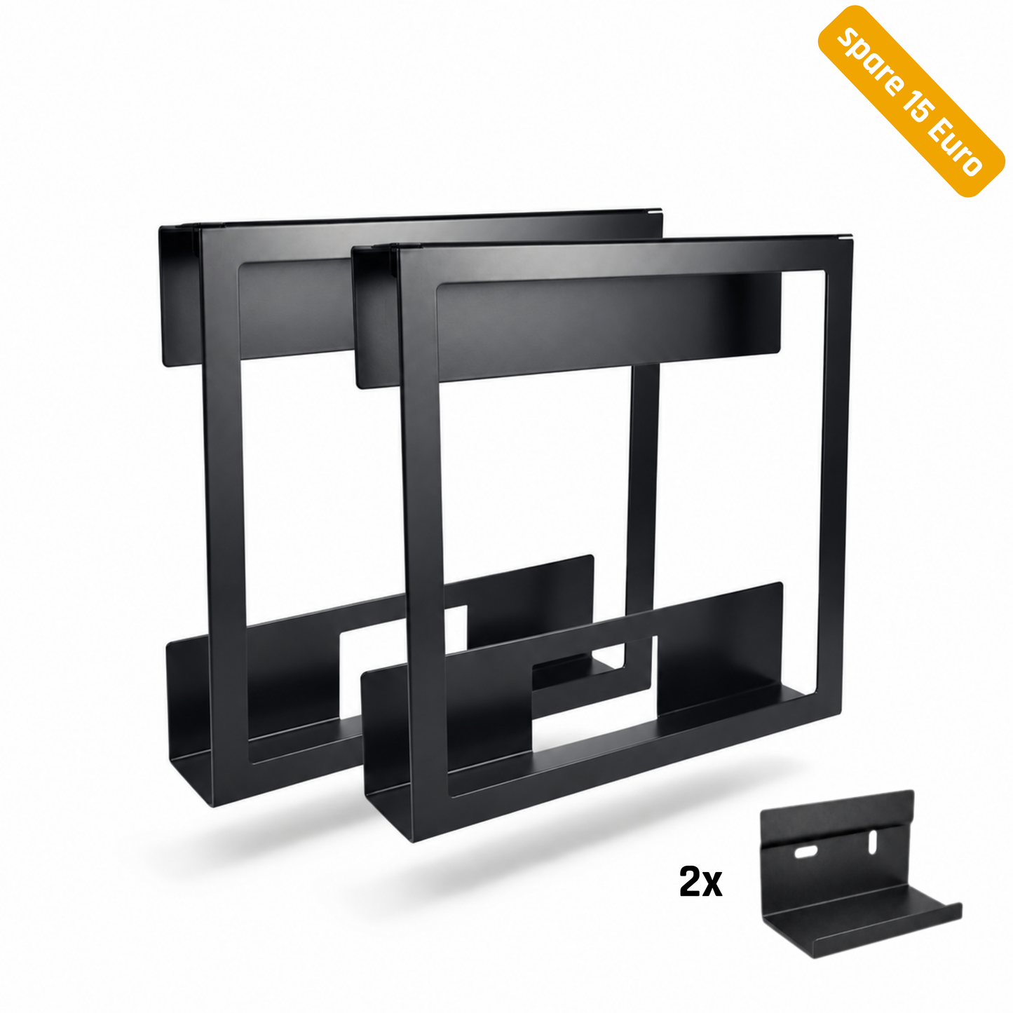 VinylFRAME – Schallplatten-Wandhalterung 
aus Stahl | Zweiteilig & abnehmbar