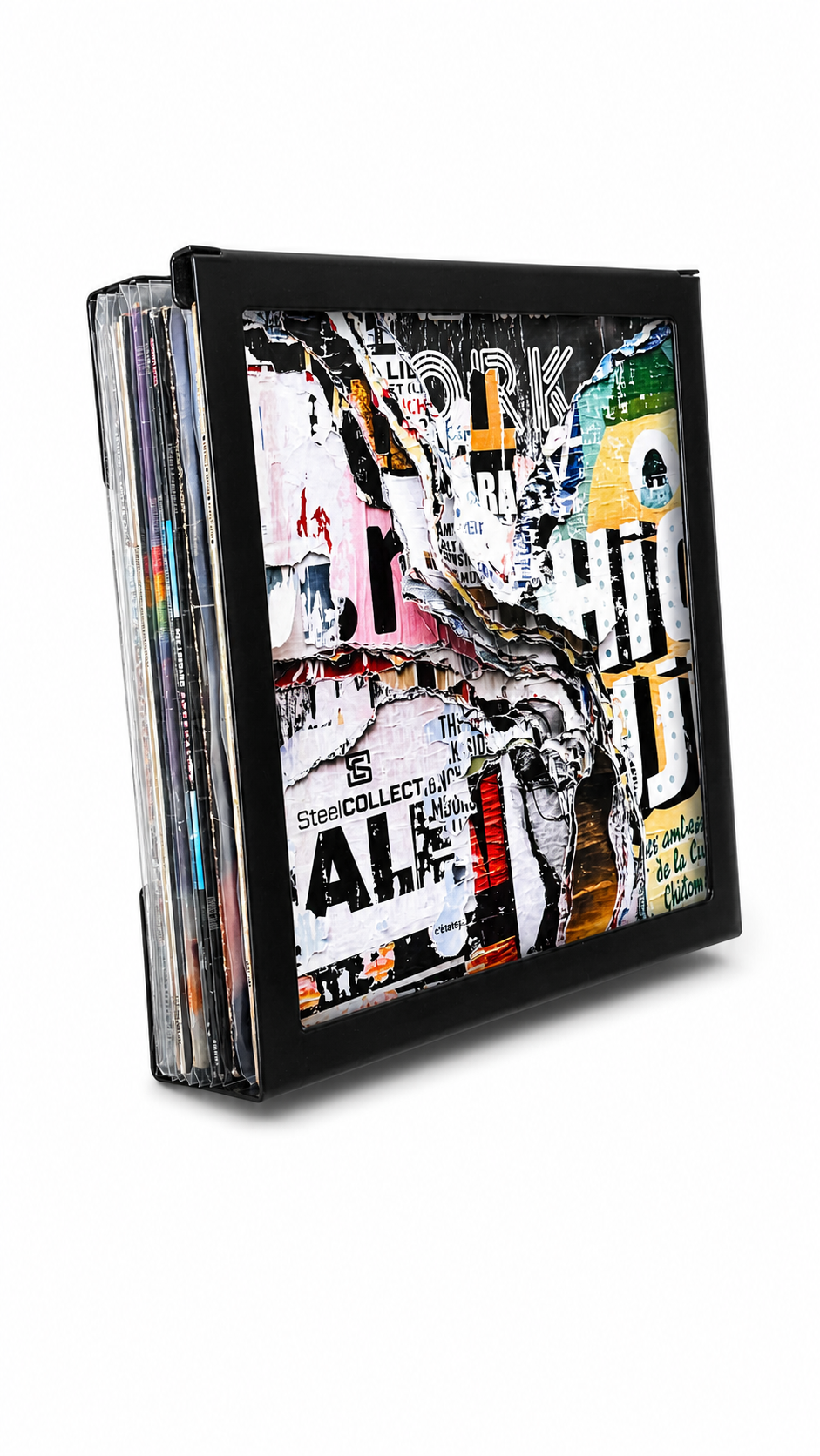 VinylFRAME Tischständer – Stahl Standfuß  für Schallplatten-Wandhalterung