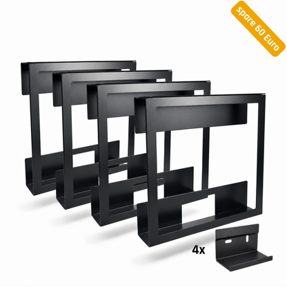 VinylFRAME – Schallplatten-Wandhalterung 
aus Stahl | Zweiteilig & abnehmbar