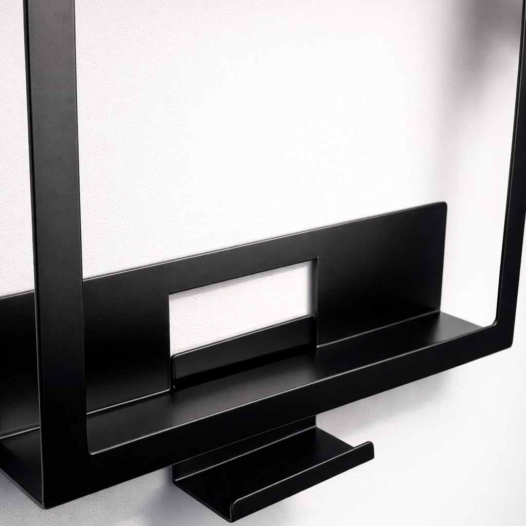 VinylFRAME – Schallplatten-Wandhalterung 
aus Stahl | Zweiteilig & abnehmbar