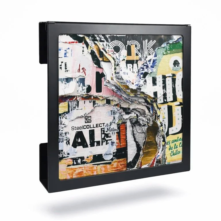 VinylFRAME – Schallplatten-Wandhalterung 
aus Stahl | Zweiteilig & abnehmbar