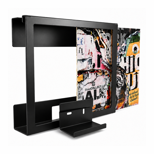 VinylFRAME – Schallplatten-Wandhalterung 
aus Stahl | Zweiteilig & abnehmbar