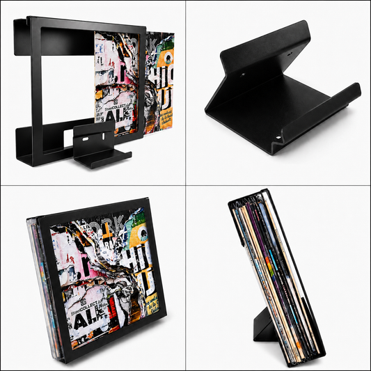 SteelCOLLECT® VinylFRAME Bundle – Wandhalterung & Tischständer