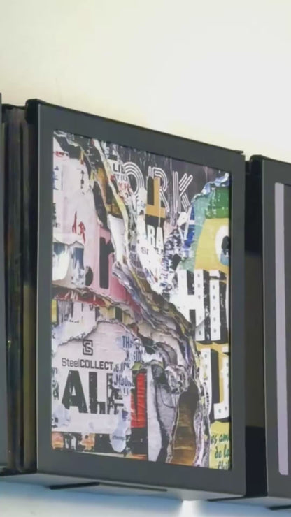 VinylFRAME – Schallplatten-Wandhalterung 
aus Stahl | Zweiteilig & abnehmbar